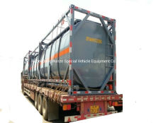 20FT Tankcontainer für Wasserstoffperoxid (H2O2 max. 30%) Phosphorsäure (H3PO4 10% -85%) Straßentransport 21 cbm