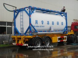 Tragbarer Iso-Tankcontainer 20000L-24000L Lösungsmittel, Frostschutzmittel Ethylenglykol