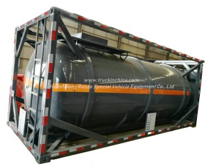 Stahltank des 20FT zeichnete Salzsäure ISO-Behälter-Behälter-16KL -20KL LDPE 16mm