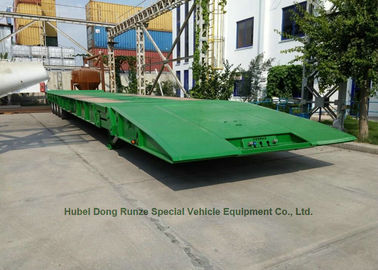 China Faltender Gooseneck Lowboy-Anhänger 100 Tonne für Kran-Bagger-Traktor-Transport fournisseur
