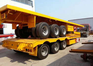 China 30 Tons-60 Flachbett-halb Anhänger der Tonnen-40ft für das Behälter-Fracht-Transportieren fournisseur