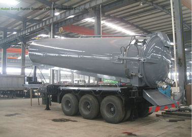 China Tri septischer Pumpen-Anhänger Achsen-VAC halb für Off Road- und Ölfeld-Operation 28000 L fournisseur