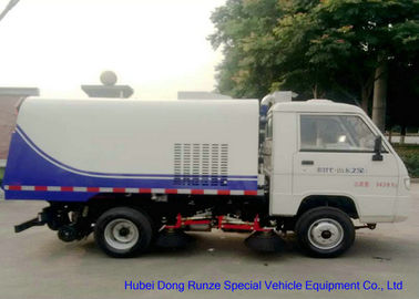 China STRASSEN-Kehrmaschine-LKW Foton Mini, mechanisches Straßenfegermit 4 CBM-Abfall der Bürsten-2 fournisseur