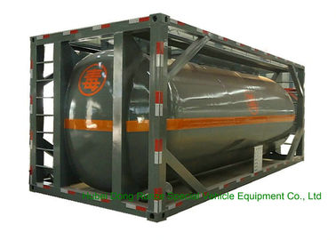 China Edelstahl 316 ISO-Behälter-Behälter 20 FT für gefährlichen Flüssigkeits-Straßentransport fournisseur