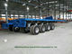 Flachbettachse des behälter-Anhängers 3 für Behälter Belastbarkeit 40 Tonne, 60ton, 80Ton fournisseur