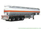 Achsen-Edelstahl-Tanker-halb Anhänger SKD 3 für Öl/Diesel/Benzin/Kerosin fournisseur