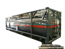 40FT ISO-Tankcontainer für mit Salzsäure und Natriumhypochlorit PE ausgekleidete Tanks Zur Aufnahme von HCl (max. 35%), Naoh (50%), Naclo (15%), H2so4. Hf, H 2 O 2