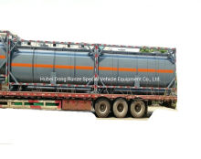 20FT Tankcontainer für Salzsäure, Natriumhypochlorit Straßentransport 21 cbm Export nach Vietnam