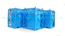 Tragbarer IBC-Tankcontainer mit Flusssäure, 5 cbm-10 cbm, mit Stahl ausgekleidet, LLDPE-Tank Verwendet zur Aufnahme von: HCl, Naoh (max. 50%), Naclo (max. 10%), PAC