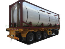 30FT T 4, T7 Sirup Tankcontainer für Lebensmittel Edelstahl Imo ausgestattet mit Isolationsheizung durch Dampftest Druck 0,4 MPa (40 bar)