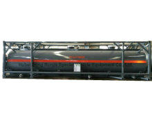 Custermizing Road ISO Tankcontainer 40FT für flüssiges Ätznatron (Naoh Max 50%; Bleichmittel Naocl 15% und Säure HCl 35%, 26000L-40, 000L