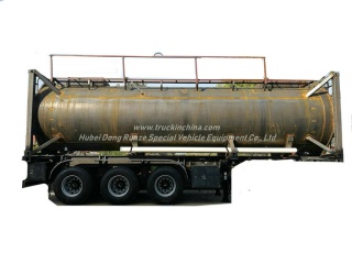 30FT UN1789 Salzsäure ISO Tankcontainer 26KL -28KL Stahlbehälter ausgekleidet LDPE 16mm