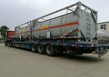 China 20ft Salzsäure, Natriumhypochlorit Behälter-Behälter-Stahl zeichneten PET 16mm fournisseur