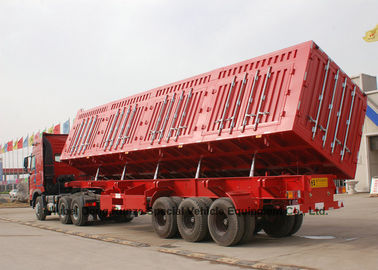 China Seitenkipper-Anhänger - Hochleistungskipper-halb Anhänger-LKW für Sand - Achsen des Bergwerk-Transport-3 50 -60T fournisseur