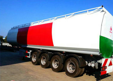 China 4 Liter-Dieselbehälter-halb Anhänger der Achsen-60K mit der ersten Achse, die die Aire-Taschen-Feder anhebt fournisseur