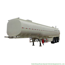 China Tri Achsen-Behälter-halb Aluminiumanhänger für Dieselöl, Benzin, Kerosin-Transport 47-50Ton fournisseur
