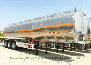China Aluminium42m3 öltanker-halb Anhänger 3Axles für Diesel, Öl, Benzin, Kerosin-Transport 40Ton fournisseur