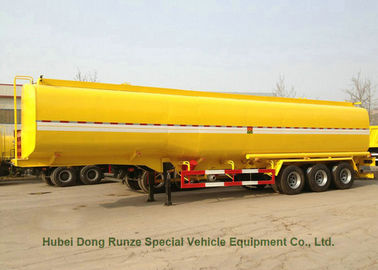 China Achsen-Behälter-halb Anhänger des Kohlenstoffstahl-3 für Diesel, Öl, Benzin, Kerosin-Transport fournisseur