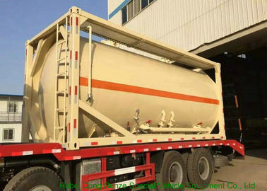 China 20FT Massenzement-Behälter-Behälter 20000L - 22500L mit Kohlenstoffstahl-Rahmen fournisseur