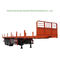 Bauholz-Bauholz-Transport-halb Anhänger-langer Holztransport-Klotz-Anhänger, 3 Achsen-Klotz-Anhänger 60ton  fournisseur
