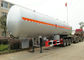 Tri Achsen LPG-Behälter-halb Anhänger für flüssiges Gas des Treibstoff-59000Liters, Butan, Propan-Transport fournisseur