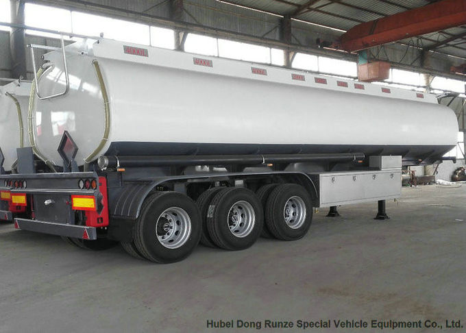 50 -55Cbm 3 Achsen-Edelstahl-Tanker-halb Anhängeröl, Diesel, Benzin, Kerosin 50KL - Liter 55K